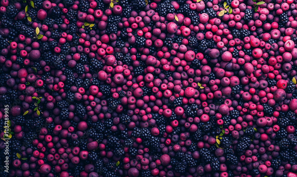 Ripe berries texture, blue purple berries background, generated ai Ripe berries texture, blue purple berries background, generated ai