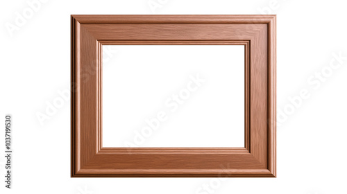 Frame transparency template Natural wood photo frame with a sleek, contemporary design, perfect for enhancing the beauty of paintings, prints, or family portraits