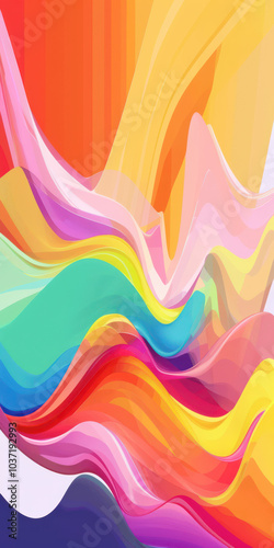 Rainbow Abstraction Wallpaper