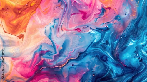 Abstract Swirls of Color