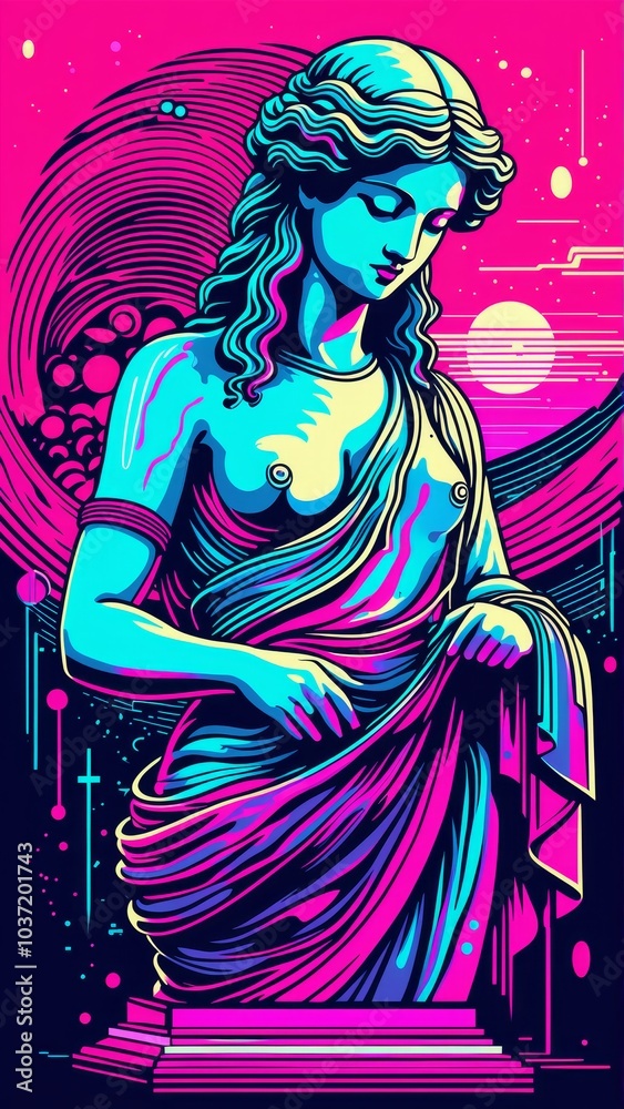 Cyberpunk and Vaporwave Style Concept Cyberpunk and Vaporwave Style Concept