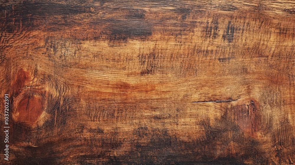 Naklejka premium Close-up view of weathered wooden texture for rustic design and natural decor.