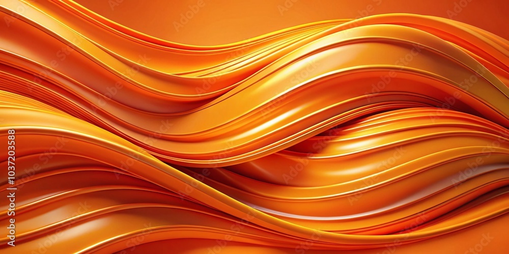 Dynamic Abstract 3D Orange Background with Flowing Lines for Modern Design Dynamic Abstract 3D Orange Background with Flowing Lines for Modern Design
