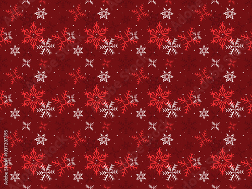 wallpaper seamless winter cartoon merry christmas new year pattern snowflake background abstract art
