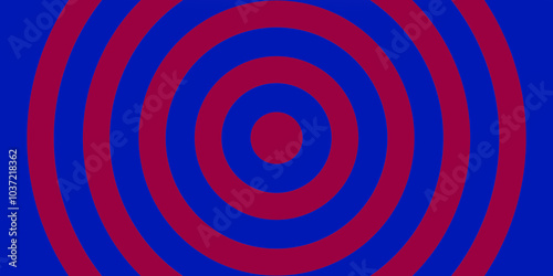 Konstfotografi Fondo de círculos concéntricos en color azul y granate (rojo)