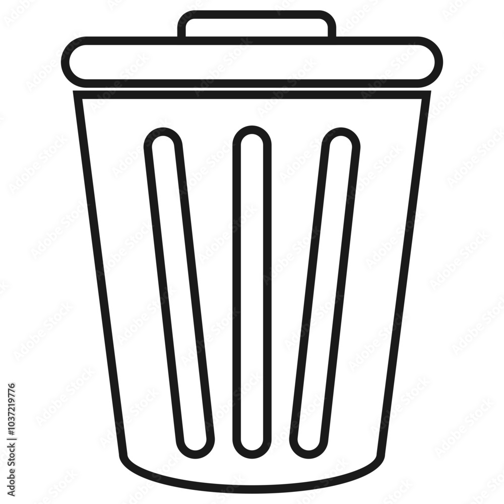 trash can icon vector illustration trash can icon vector illustration