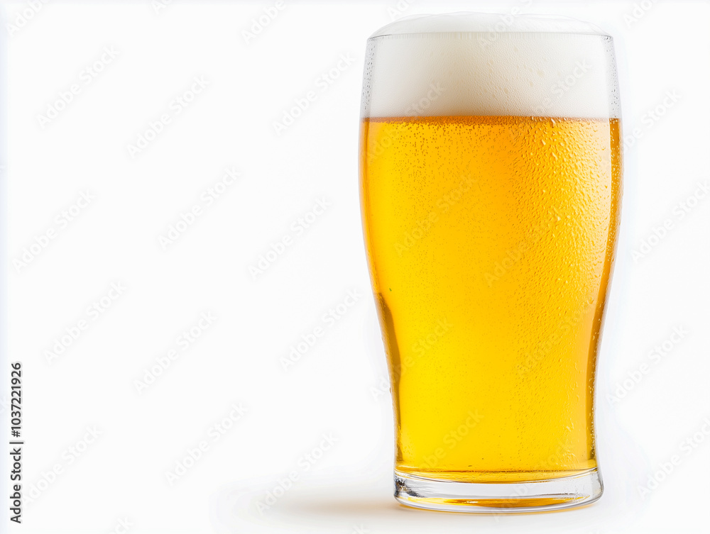 glass of beer isolated on white background glass of beer isolated on white background