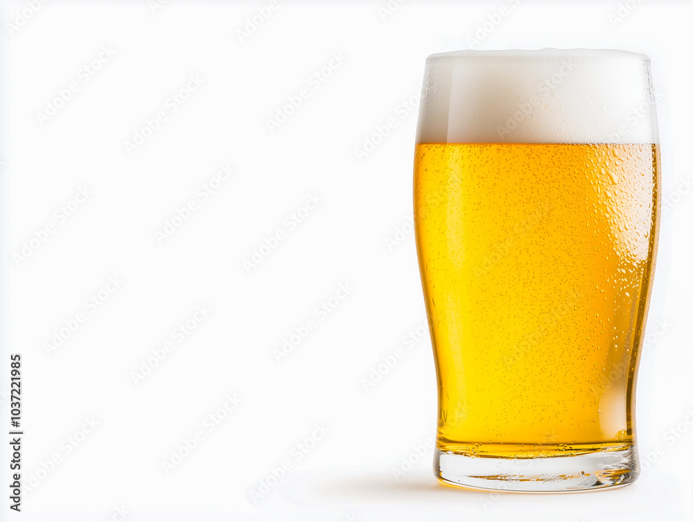 glass of beer isolated on white background glass of beer isolated on white background