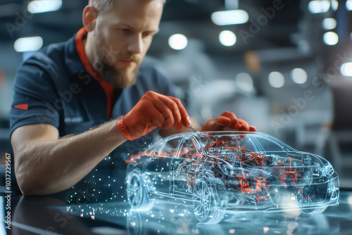 Innovative automotive engineering exploring the future of car design through advanced technology and 3d modeling