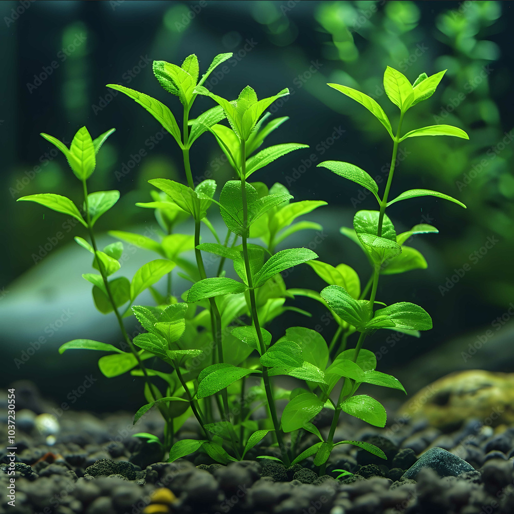 A close shot of a green plant in its natural habitat shows lush green leaves that are delicately moved by a light breeze. A close shot of a green plant in its natural habitat shows lush green leaves that are delicately moved by a light breeze.