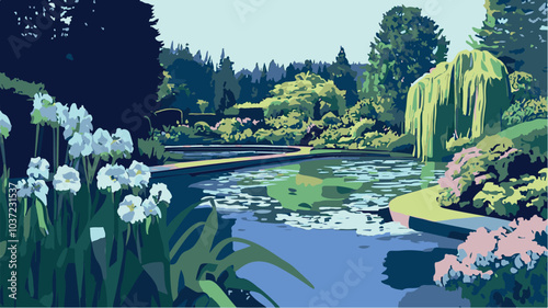 Colors of Spring- The Beauty of Butchart Gardens.eps