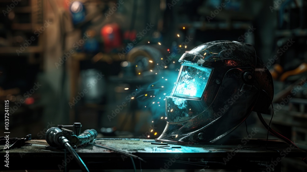 Welding Helmet with Sparks Welding Helmet with Sparks