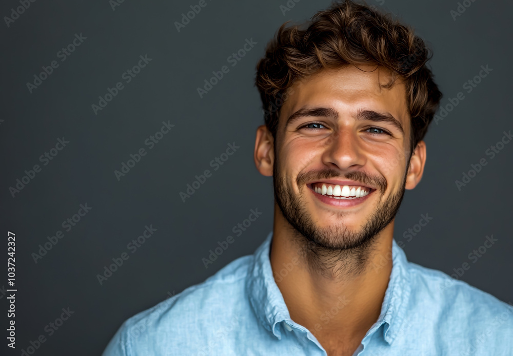 Photograph of a smiling white male, looking at the camera. Photograph of a smiling white male, looking at the camera.