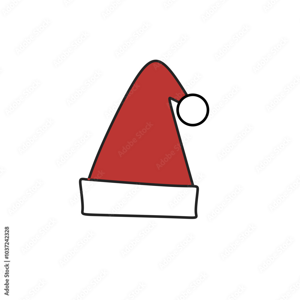 Santa Claus hat, cartoon Christmas cap Santa Claus hat, cartoon Christmas cap