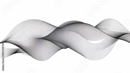Wallpaper Mural A black and white abstract wave design Torontodigital.ca
