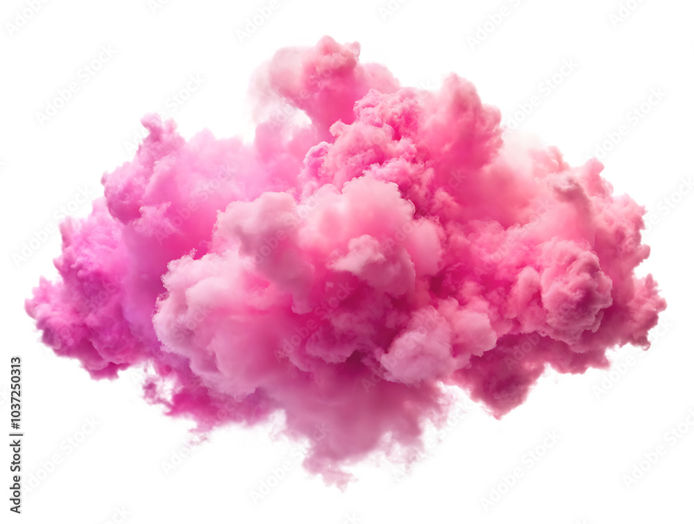 pink clouds isolated on white background as transparent. PNG. AI GENERATED. pink clouds isolated on white background as transparent. PNG. AI GENERATED.