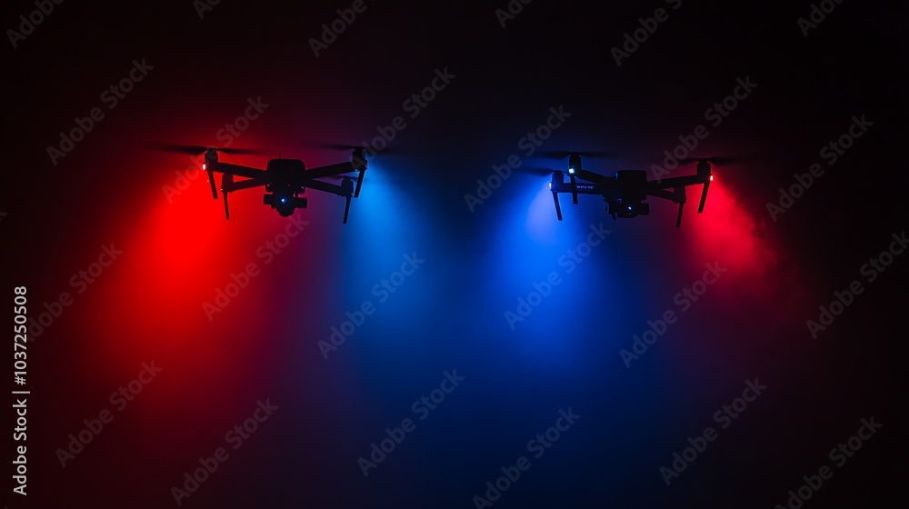 Nighttime Patrol by Police Drones