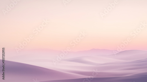 Abstract background smooth and clean gradient transitioning from soft pastels to neutral tones as pastel landscape in pastel pink orange purple tones