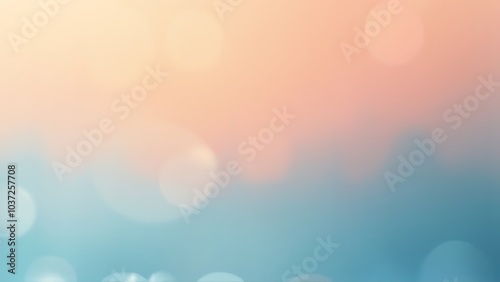 Peach to light blue gradient background