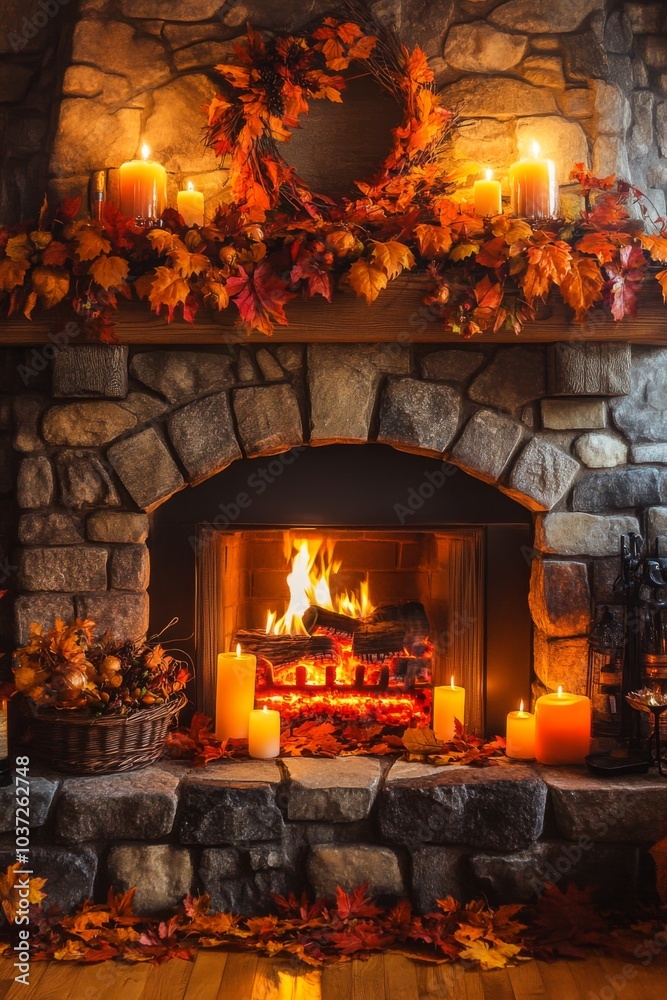 Cozy Thanksgiving Fireplace Decor Cozy Thanksgiving Fireplace Decor