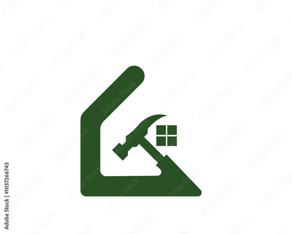 Real estate hammer logo, hammer logo, business logo Real estate hammer logo, hammer logo, business logo