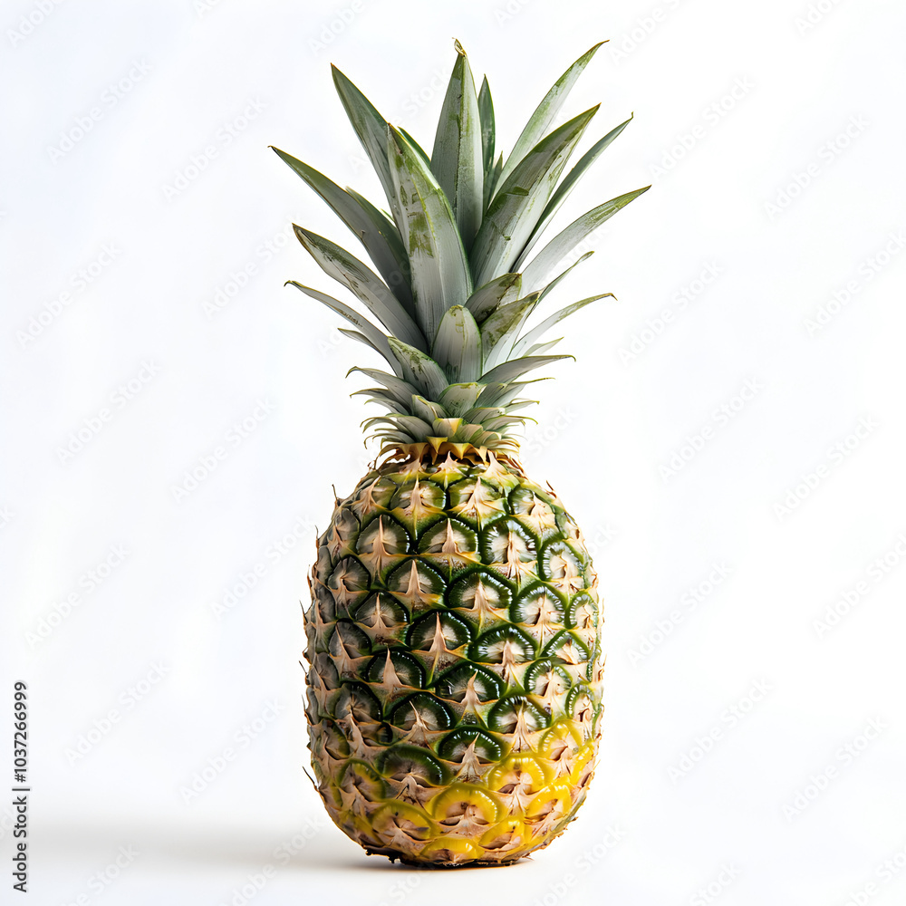 pineapple on a white background pineapple on a white background