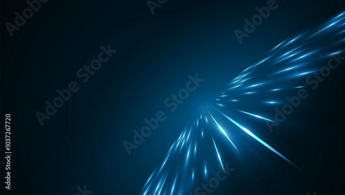 Illustration of high speed concept. Futuristic technology abstract background. Modern futuristic design.
