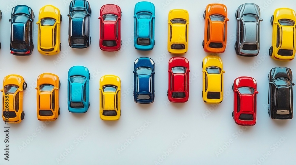 An array of colorful toy cars arranged in a pattern on a white surface, showcasing their playful and vibrant designs.An array of colorful toy cars arranged in a pattern on a white surface, showcasing An array of colorful toy cars arranged in a pattern on a white surface, showcasing their playful and vibrant designs.An array of colorful toy cars arranged in a pattern on a white surface, showcasing