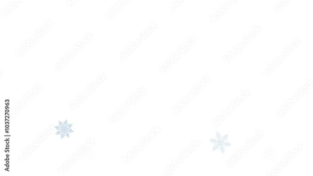 Merry Christmas with falling snowflakes Merry Christmas with falling snowflakes
