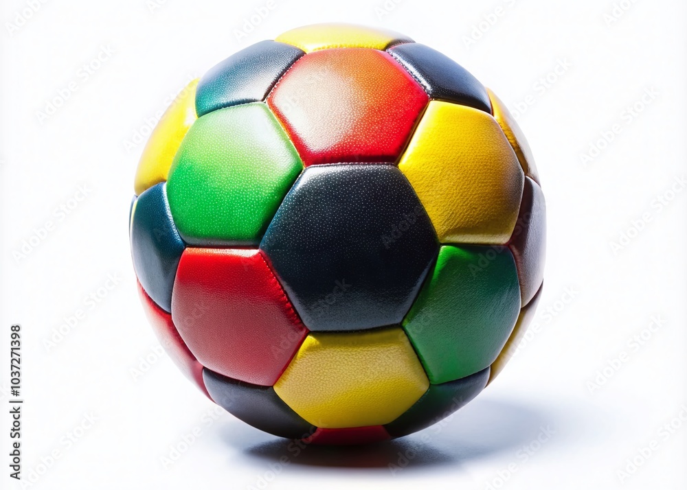 Isolated Soccer Ball on White Background - Perfect for Sports Themes and Graphic Design Use Isolated Soccer Ball on White Background - Perfect for Sports Themes and Graphic Design Use