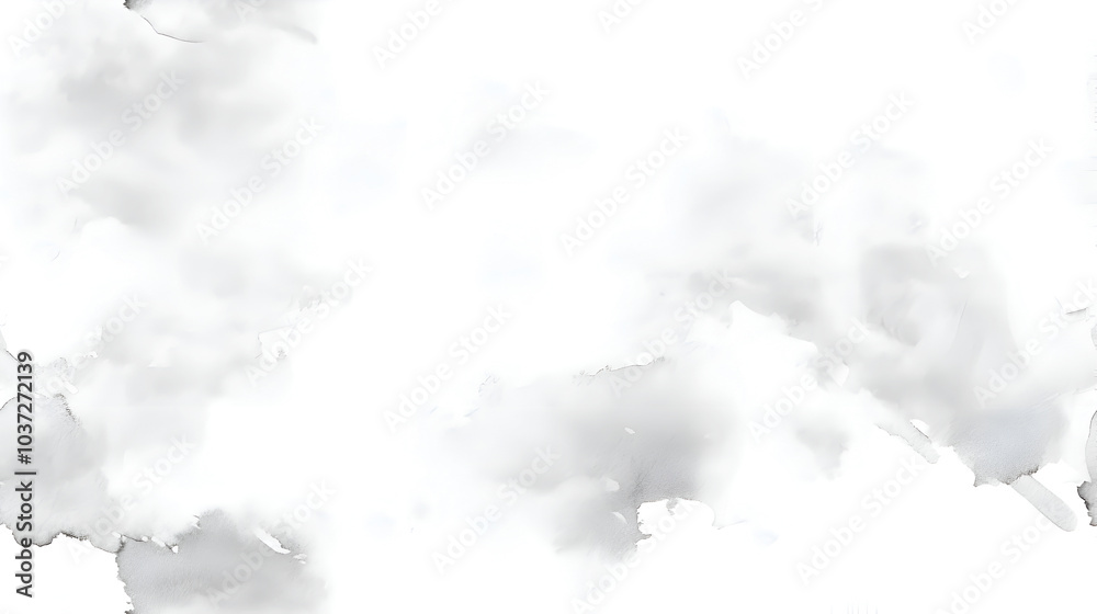 Obraz premium soft watercolor texture background with light gray brush strokes for creative design projects