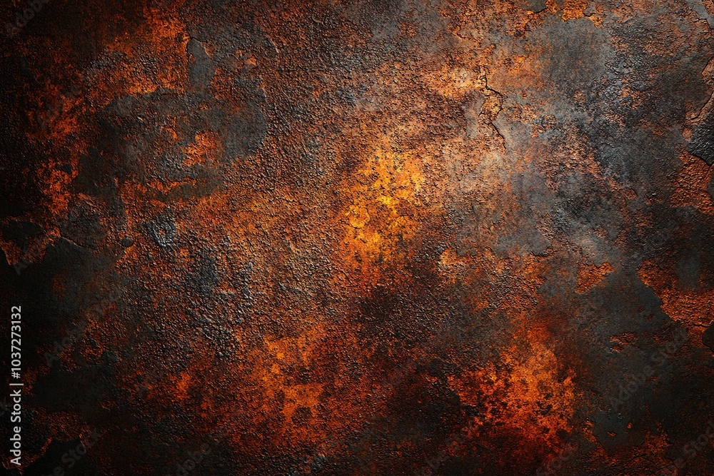 A background of rusted, orange metal with distressed textures, creating an industrial and gritty atmosphere A background of rusted, orange metal with distressed textures, creating an industrial and gritty atmosphere