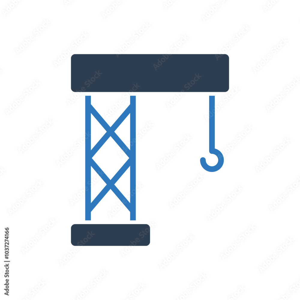 Construction Crane Icon - Industry Tower Icon Construction Crane Icon - Industry Tower Icon