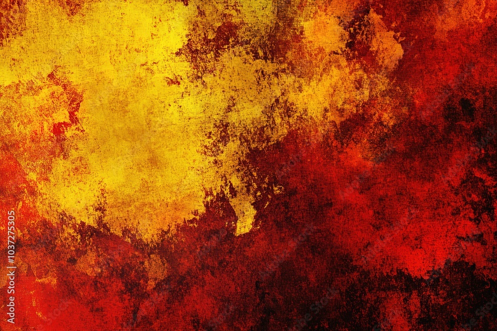 Obraz premium yellow grunge background, red texture, dark red background, red background