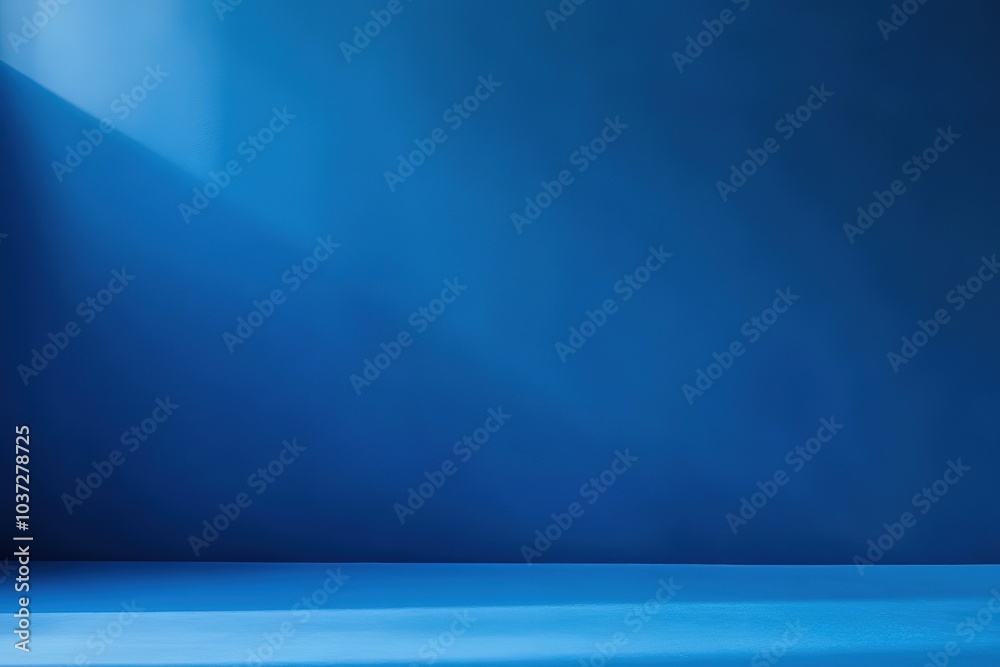Fototapeta premium Blue abstract background, dark blue texture for studio photography, photo backdrop