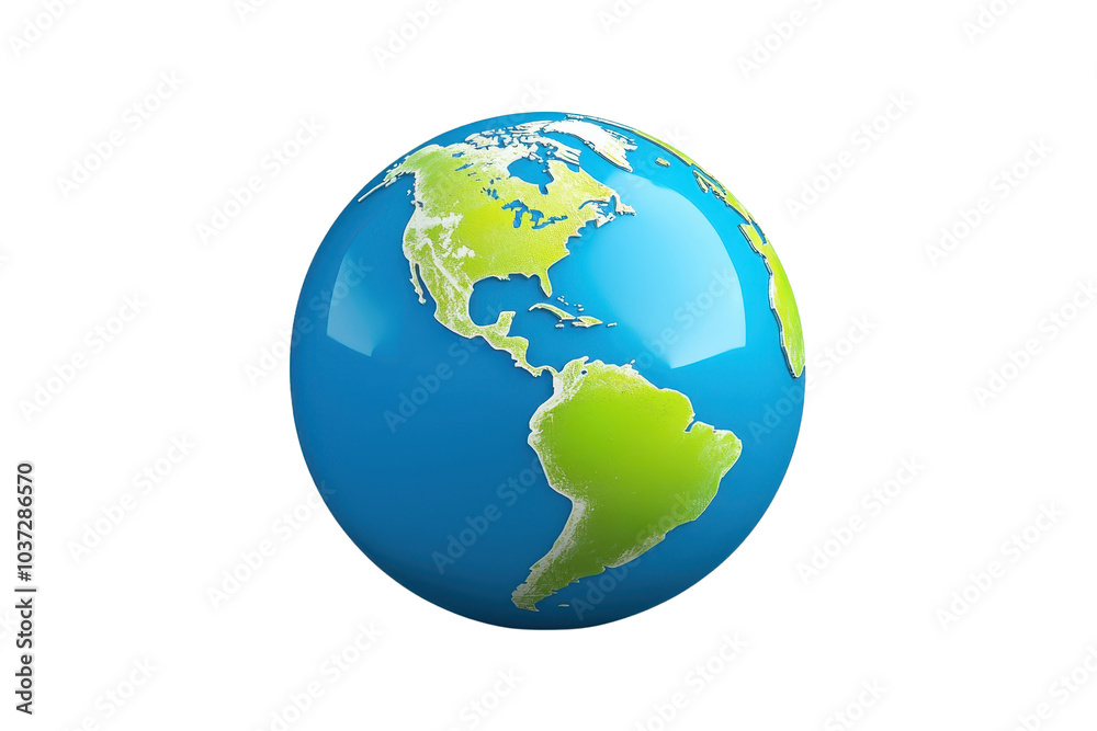 Colorful globe illustration of Earth highlighting continents and oceans, perfect for educational and geographical content. Colorful globe illustration of Earth highlighting continents and oceans, perfect for educational and geographical content.