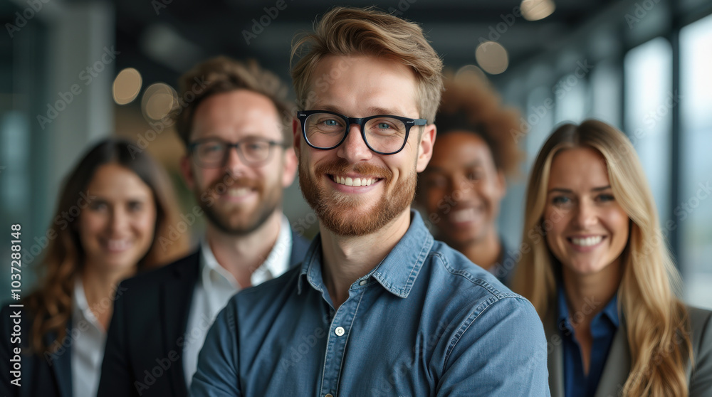Diverse Group of Business Professionals in Modern Office Setting - Teamwork, Collaboration, and Leadership in Corporate Environment Diverse Group of Business Professionals in Modern Office Setting - Teamwork, Collaboration, and Leadership in Corporate Environment
