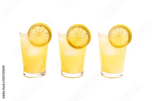 Limonade au citron en verres transparents

 photo