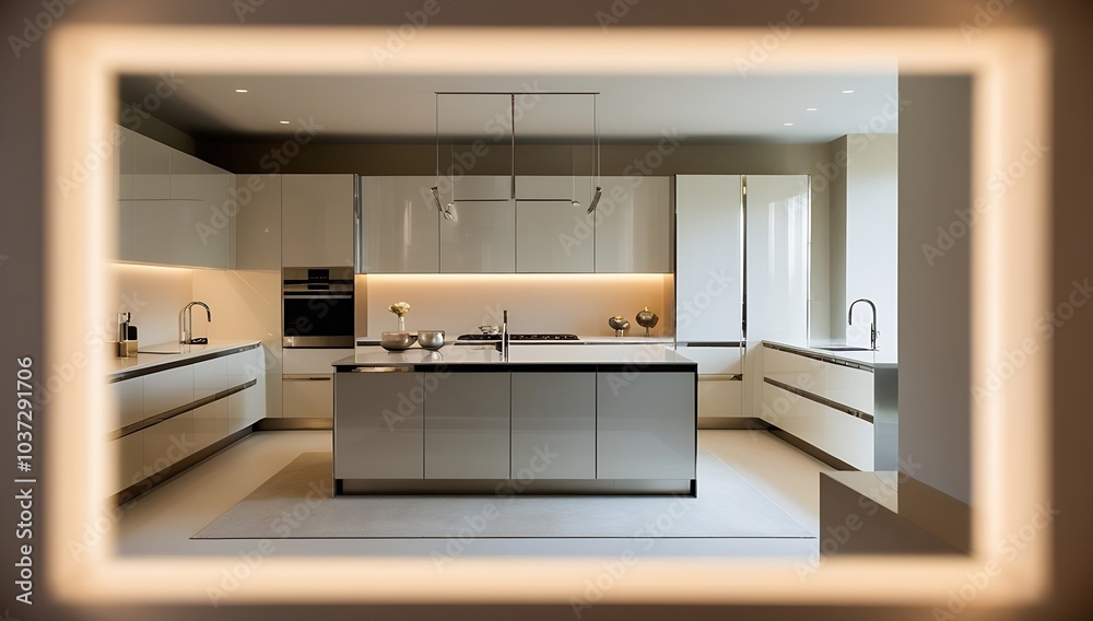Luxury Kitchen Design with Built-in Lighting and Polished Surfaces Luxury Kitchen Design with Built-in Lighting and Polished Surfaces