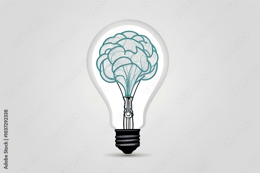 brain in bulb, creative mind, idea and intelligence, smart concept, innovative brain, knowledge energy brain in bulb, creative mind, idea and intelligence, smart concept, innovative brain, knowledge energy
