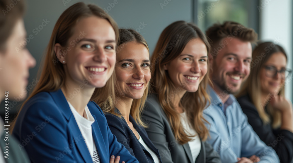 Diverse Group of Business Professionals in Modern Office Setting - Teamwork, Collaboration, and Leadership in Corporate Environment Diverse Group of Business Professionals in Modern Office Setting - Teamwork, Collaboration, and Leadership in Corporate Environment