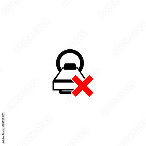 MRI CT radiology scanner or magnetic resonance imaging and tomography machine line icon.