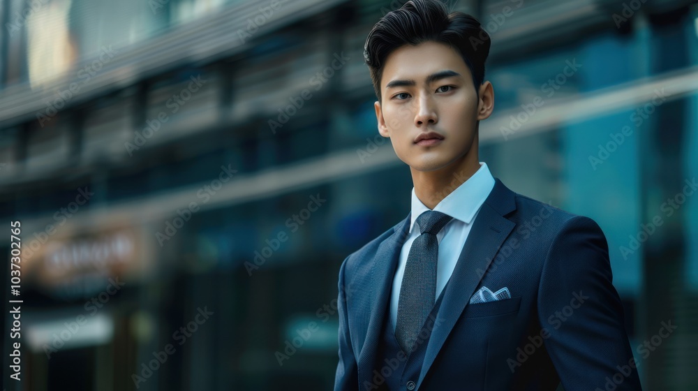 Confident Businessman in Urban Setting Confident Businessman in Urban Setting