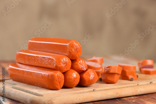 sausage meat food processed product hot dog seasoned food for snack sandwich