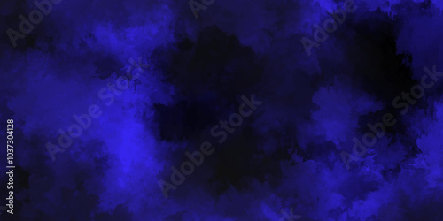 abstract cloud and vapor texture background. Black and blue smoke aquarelle smudge illustration smooth grungy smokey light pastel colors ink glow. blue color powder explosion . 