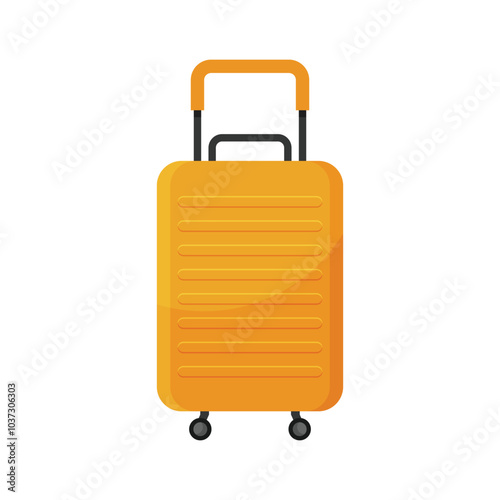 Luggage suitcase flat vector design isolated on white background