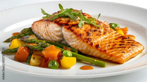 Elegant Roasted Salmon with Vegetables