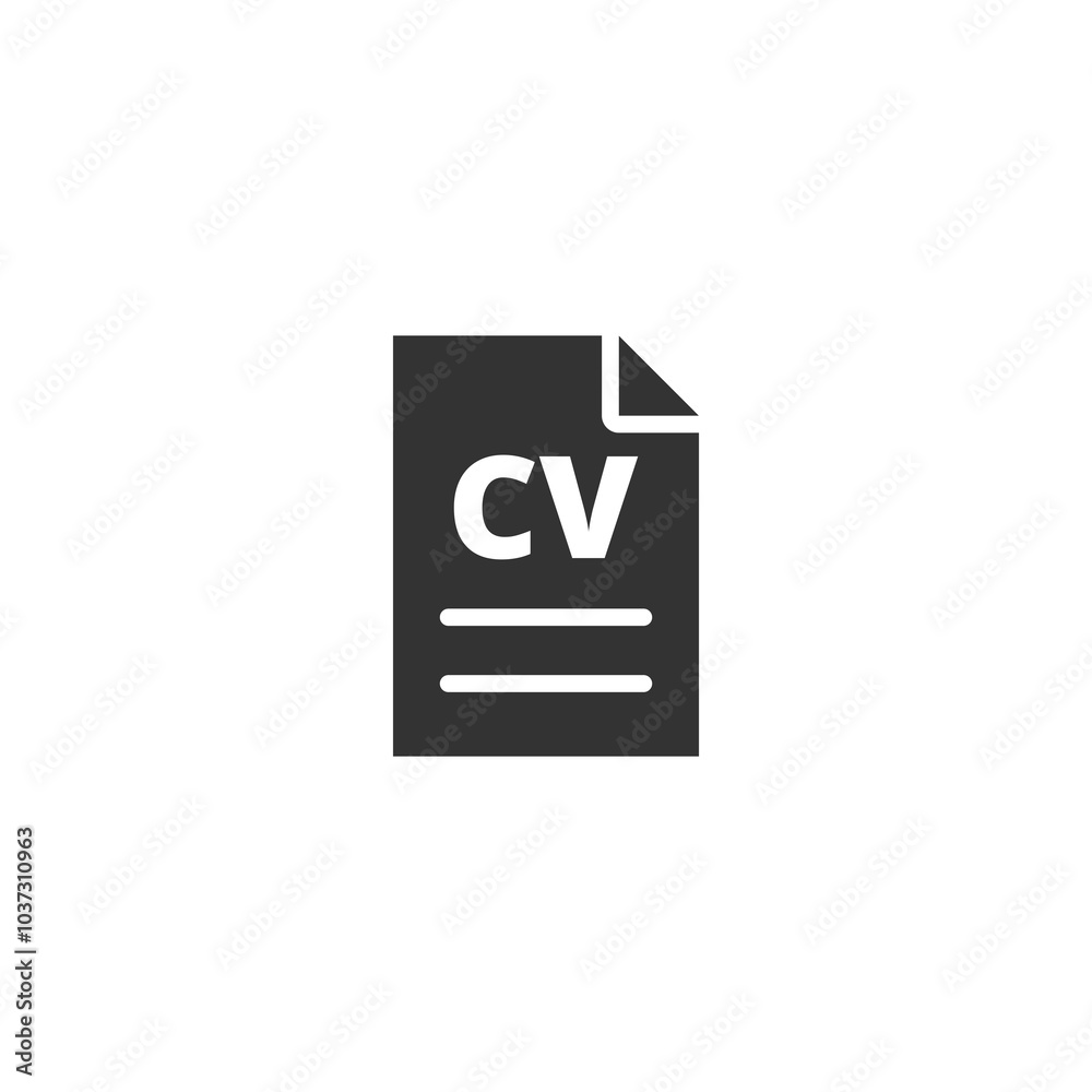 CV application icon isolated on transparent background CV application icon isolated on transparent background