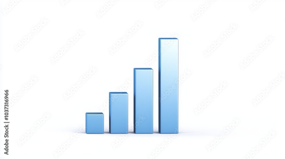 3D Stacked Bar Chart with Gradient Shading and Depth Effects for Clean Data Visualization in Busines 3D Stacked Bar Chart with Gradient Shading and Depth Effects for Clean Data Visualization in Busines