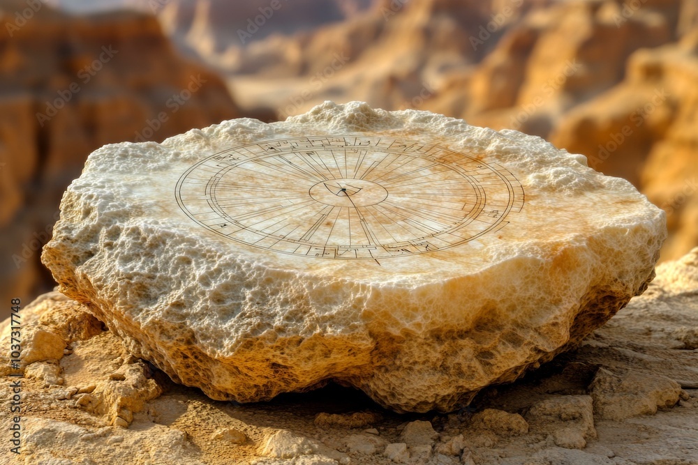 Ancient Stone with Engraved Map, Discovering History Ancient Stone with Engraved Map, Discovering History